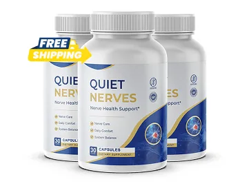 Quiet Nerves nerve health support three-bottle package